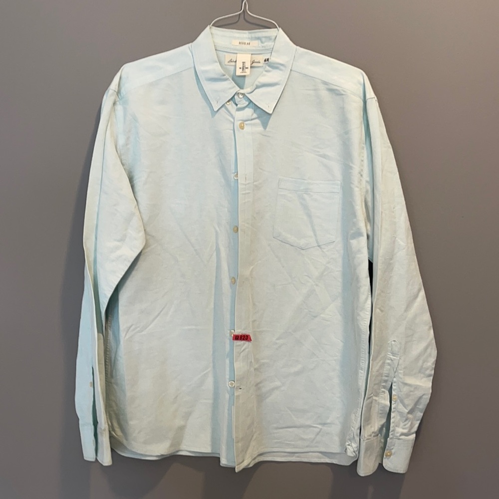 Men’s H&M Light Seafoam Color Size Large